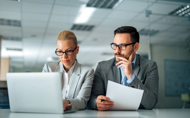 The accountants review analyzing the compliance requirements for IC-DISC.