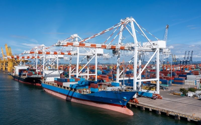 Export shipping port and cargo operations supporting IC-DISC Year-End Requirements.