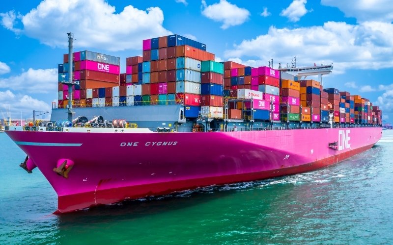 Container ship transporting export goods for IC-DISC and transfer pricing strategies